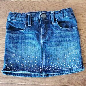 Baby Gap Size 2T Denim Skirt | Sequin Jean Skirt